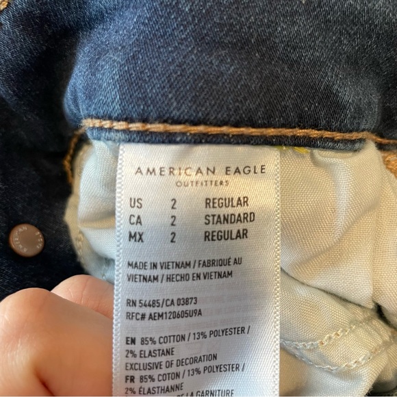 american eagle skinny blue jeans NWOT - Picture 4 of 4